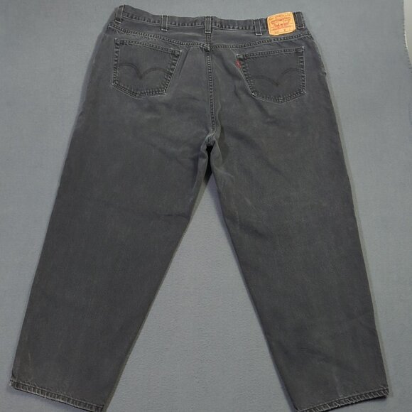Levi's Jeans Men's 48x32 Fits 44x30 Black 560 Loose Fit Tapered Leg Denim - Picture 3 of 13